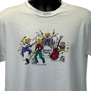 Vintage Brownie Mary Band T Shirt Mens Large 90s Pittsburgh Pennsylvania White